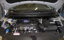 Установка ГБО на Kia Rio 4, подкапотное пространство