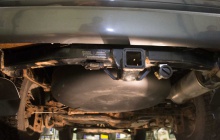 Установка ГБО на Lexus LX470, тороидальный баллон 92л. и выносное заправочное устройство
